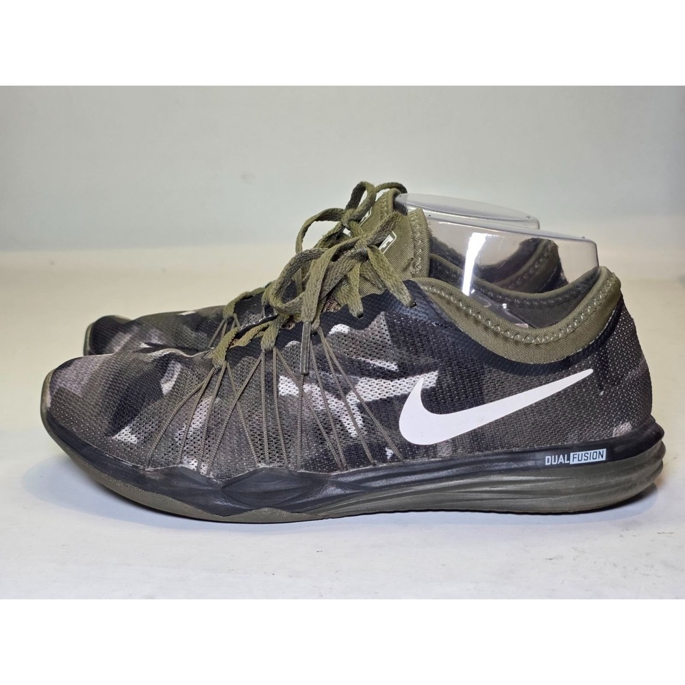 Nike Train Dual Fusion Hit Women's Shoes Size‎ 7.5 Camo Green Running Sneakers